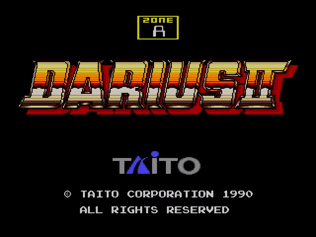 Darius 2 Sega Genesis Game Shoot &#39;em up