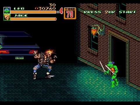 TMNT in Streets of Rage 2 Sega Genesis Repro Beat &#39;em Up Classic Game