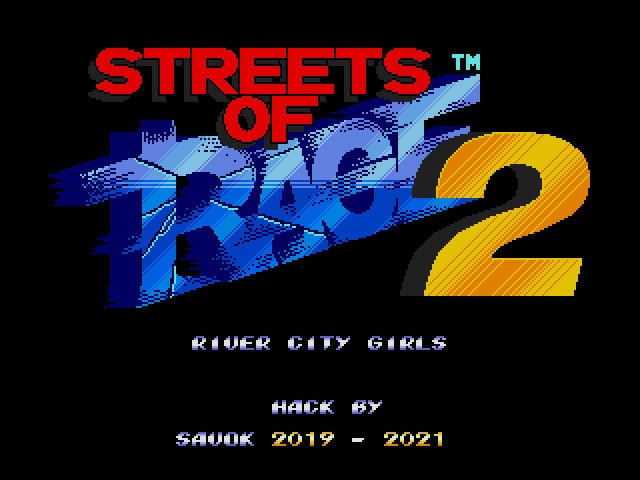 River City Girls in Streets of Rage 2 Sega Genesis Game Cart