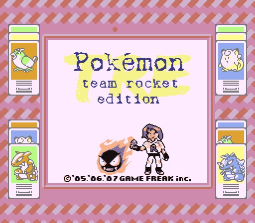 Pokemon Team Rocket Version Gameboy Game