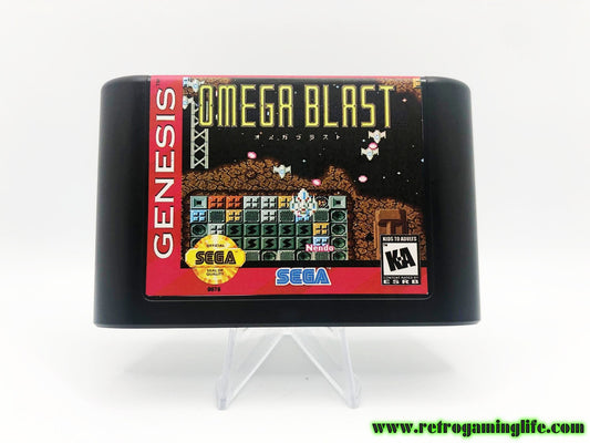 Omega Blast Sega Genesis Shoot &#39;Em Up Game