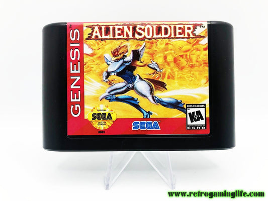 Alien Soldier Repro Cart Sega Genesis Game