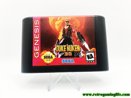 Duke Nukem 3D Sega Genesis Game Cart
