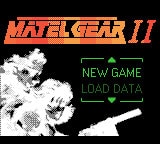 Matel Gear 2 Gameboy Game Cart