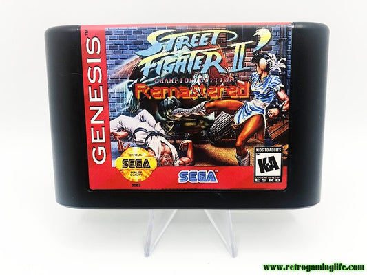 Street Fighter 2 CE Remastered Sega Genesis Cart Game