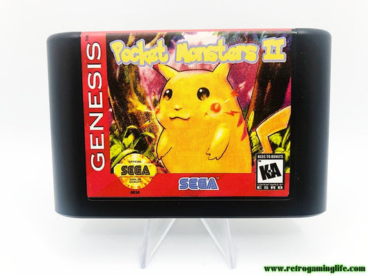Pokemon 2 Pikachu Adventure Sega Genesis Game