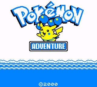 Pokemon Adventure Side Scroller Game Gameboy Cart