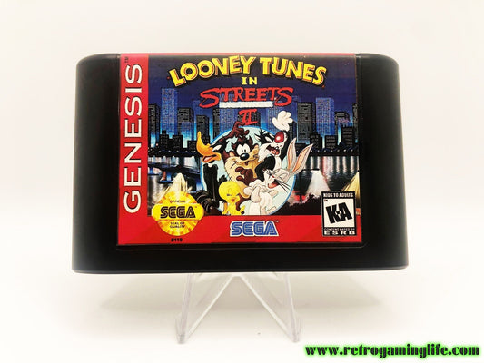 Looney Tunes in Streets of Rage 2 Sega Genesis Game Cart