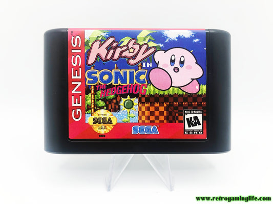 Kirby in Sonic the Hedgehog Sega Genesis Game