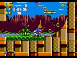 Metal Sonic Hyperdrive Sega Genesis Game Cart