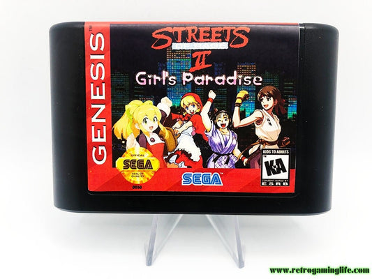 Girl's Paradise in Streets of Rage 2 Sega Genesis Beat &#39;em Up Repro Game