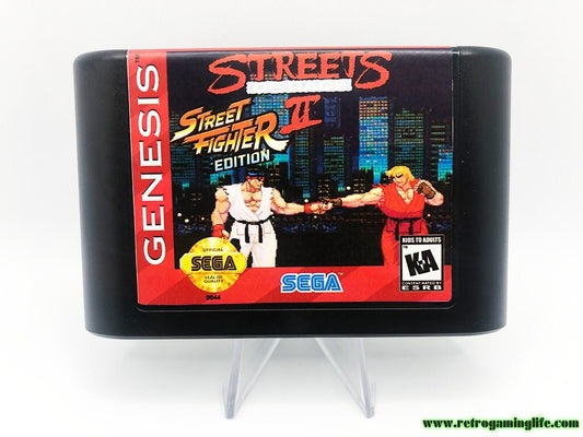 Street Fighter in Streets of Rage 2 Sega Genesis Repro Beat 'em up