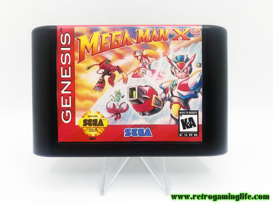 Mega Man X3 Rockman X3 Sega Genesis Cart