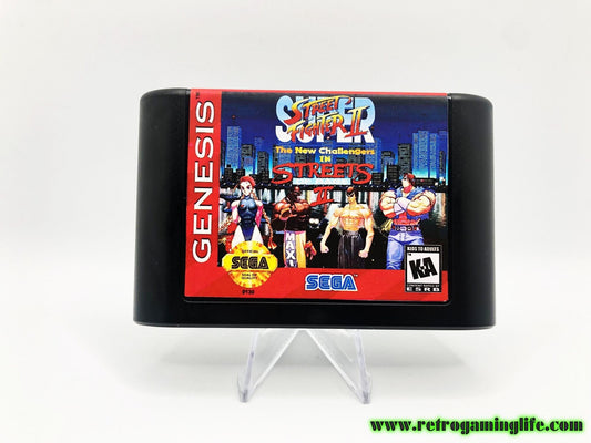 The New Challengers in Streets of Rage 2 Sega Genesis Game Cart