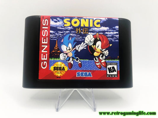 Sonic Gaiden Play as Mighty the Armadillo Sega Genesis Game Cart