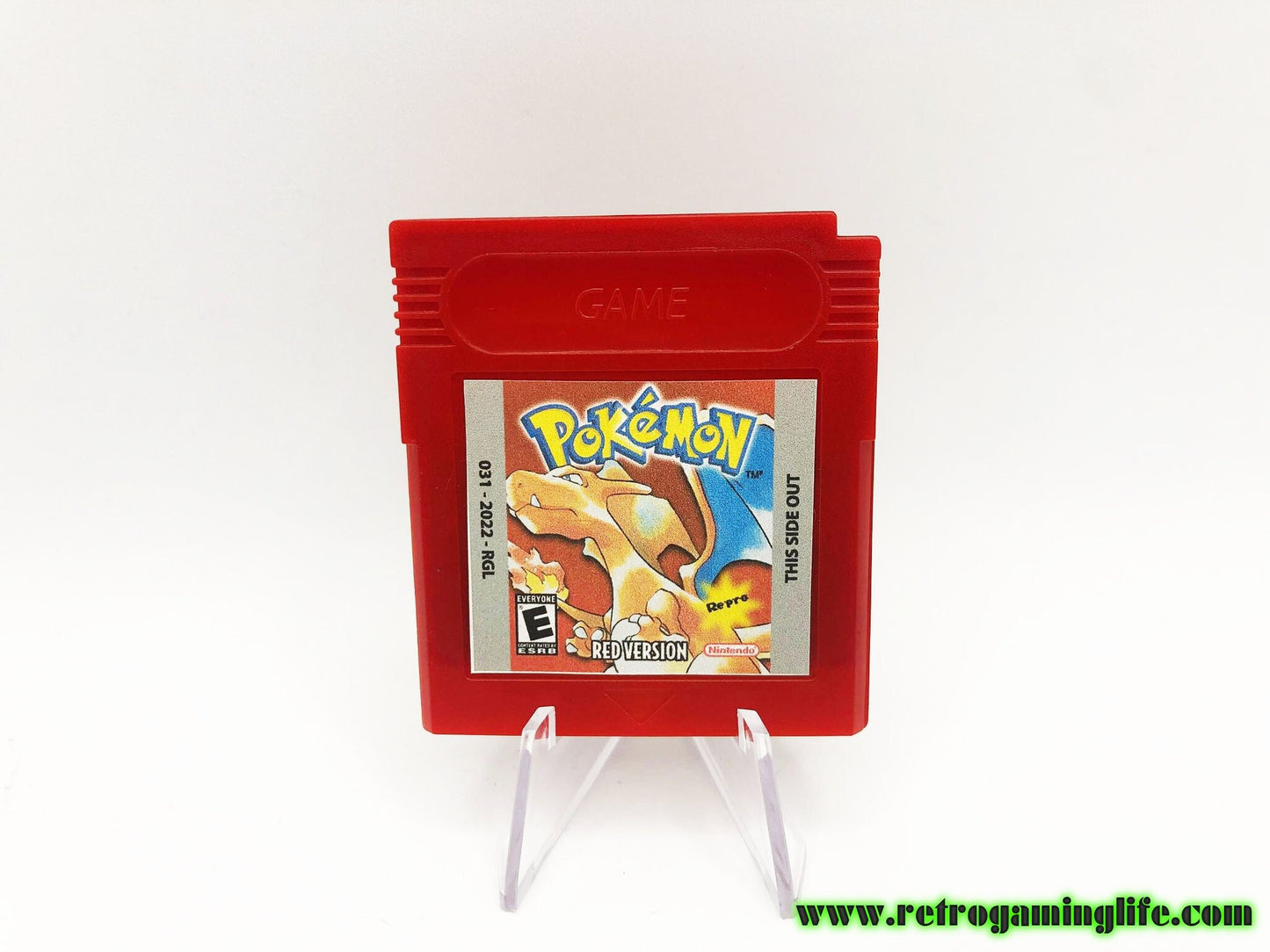 Pokemon Red Version Repro Gameboy Cart Game