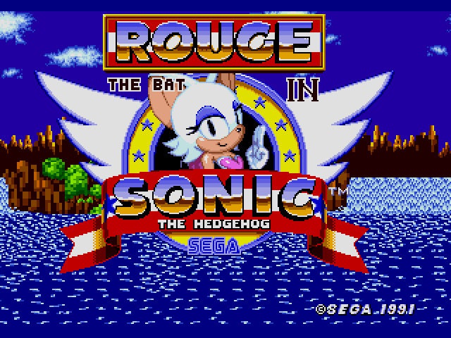 Rouge the Bat in Sonic the Hedgehog Sega Genesis Game Cart Repro