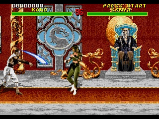 Mortal Kombat Arcade Edition Sega Genesis Game Cart Repro