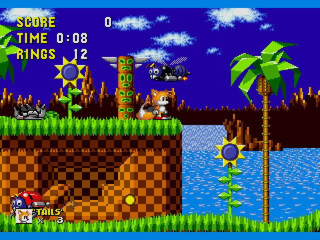Tails in Sonic the Hedgehog Sega Genesis Game Cart Repro