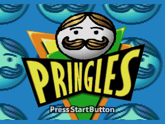 Pringles -The Game- Sega Genesis Game Cart Repro