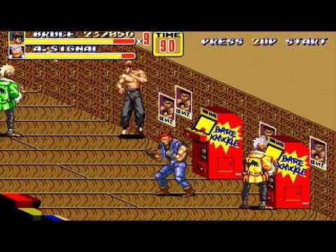 Bruce Lee in Streets of Rage 2 Sega Genesis Game Cart Repro