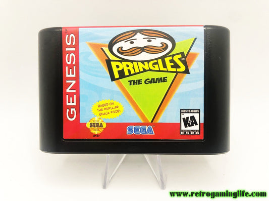 Pringles -The Game- Sega Genesis Game Cart Repro