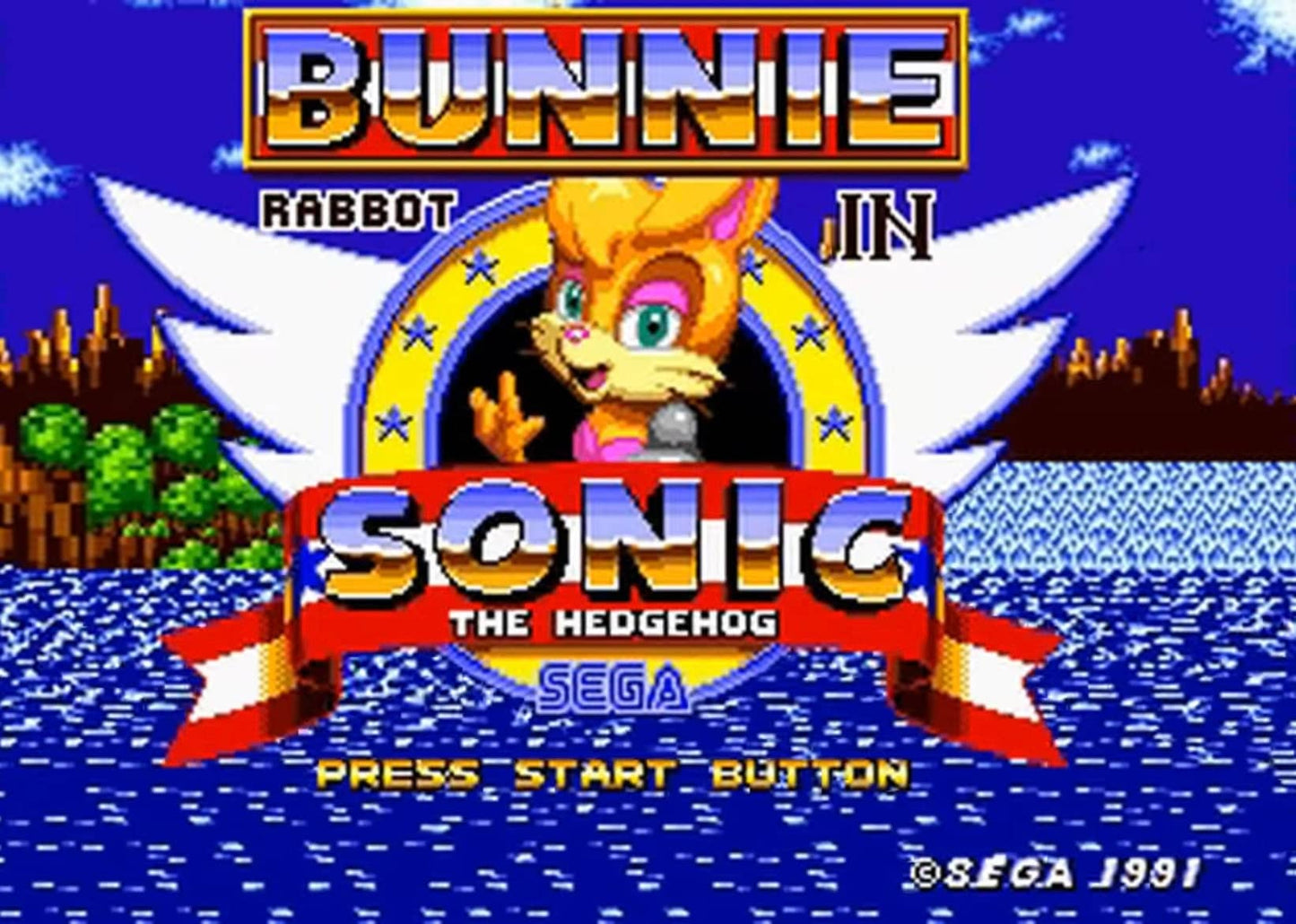 Bunnie Rabbot in Sonic the Hedgehog Sega Genesis Repro Game Cart