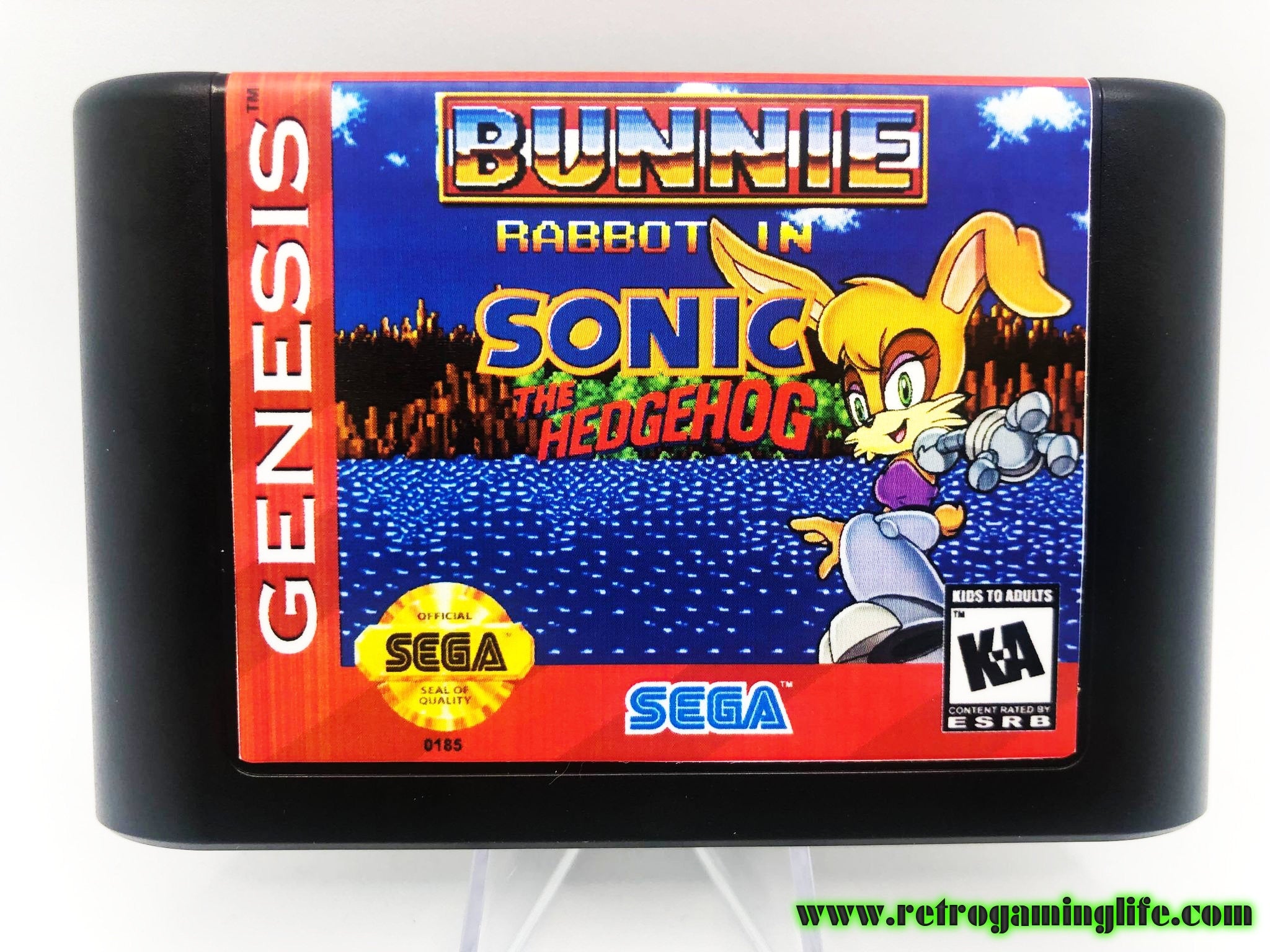 Bunnie Rabbot in Sonic the Hedgehog Sega Genesis Repro Game Cart ...
