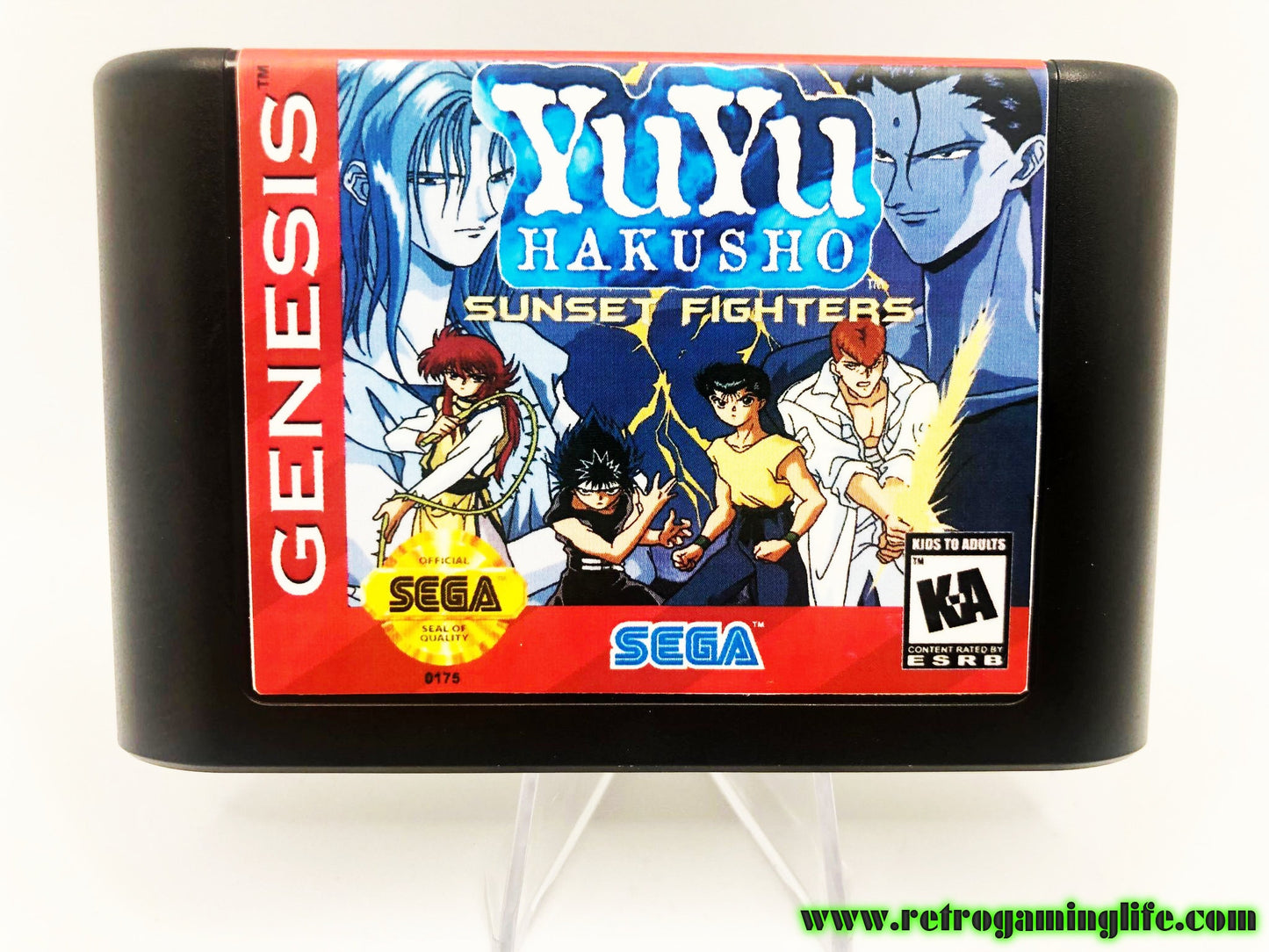 Yu Yu Hakusho Sunset Fighters English Sega Genesis Game Repro Cart