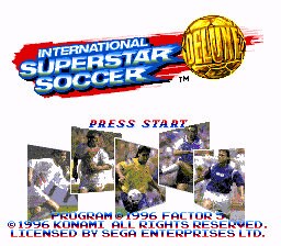 International Superstar Soccer Deluxe Sega Genesis Repro Game Cart