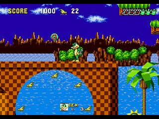 Gex the Gecko in Sonic the Hedgehog Sega Genesis Game Cart Repro