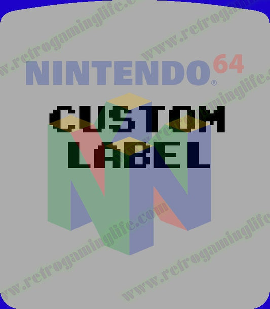 Nintendo 64 Custom Label