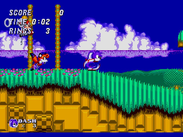 Dash the Rabbit in Sonic the Hedgehog 2 Sega Genesis Game Repro Cart