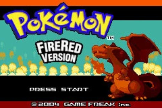 Moemon Fire Red Gameboy Advance Game Cart Repro Active