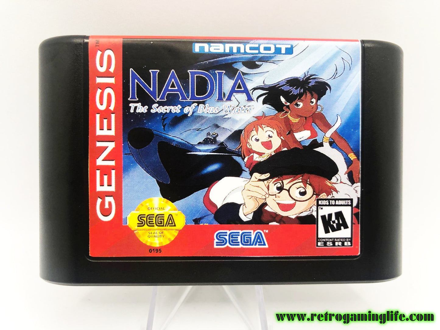 Nadia The Secret of the Blue Water Genesis Repro Game Cart English