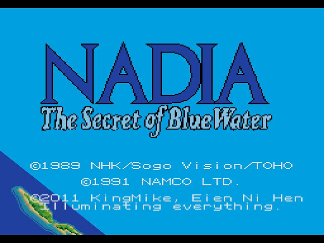 Nadia The Secret of the Blue Water Genesis Repro Game Cart English
