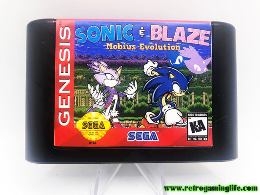Sonic Mobius Evolution Sega Genesis Repro Game Cart