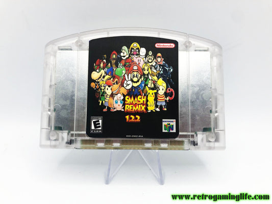 Super Smash Remix 1.2.2 Nintendo 64 Repro Game Cart