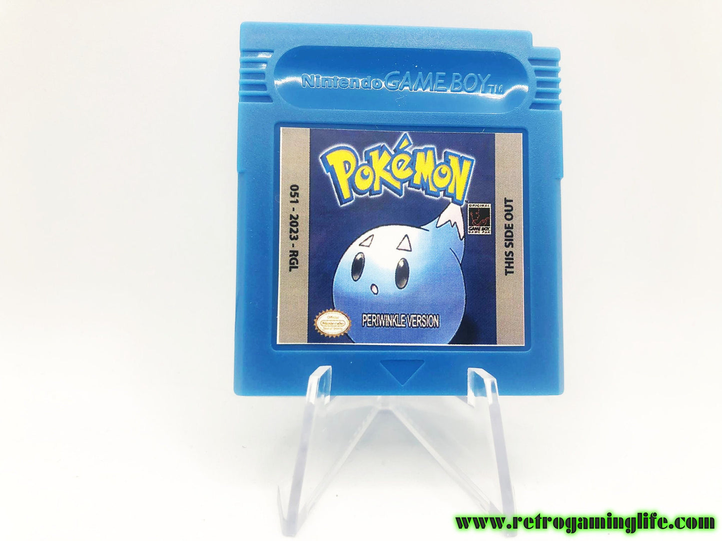 Pokemon Periwinkle Edition Repro Gameboy Game Cart